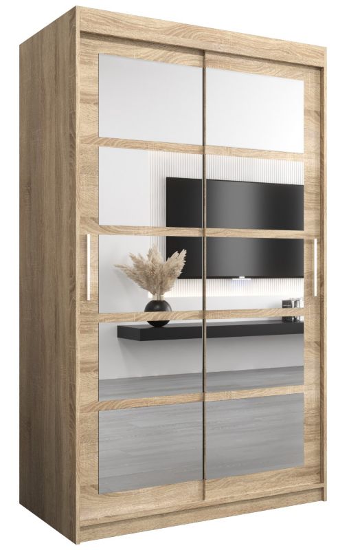 Szafa przesuwna Abiks ROMA 2 120 sonoma + sonoma 1 szt.