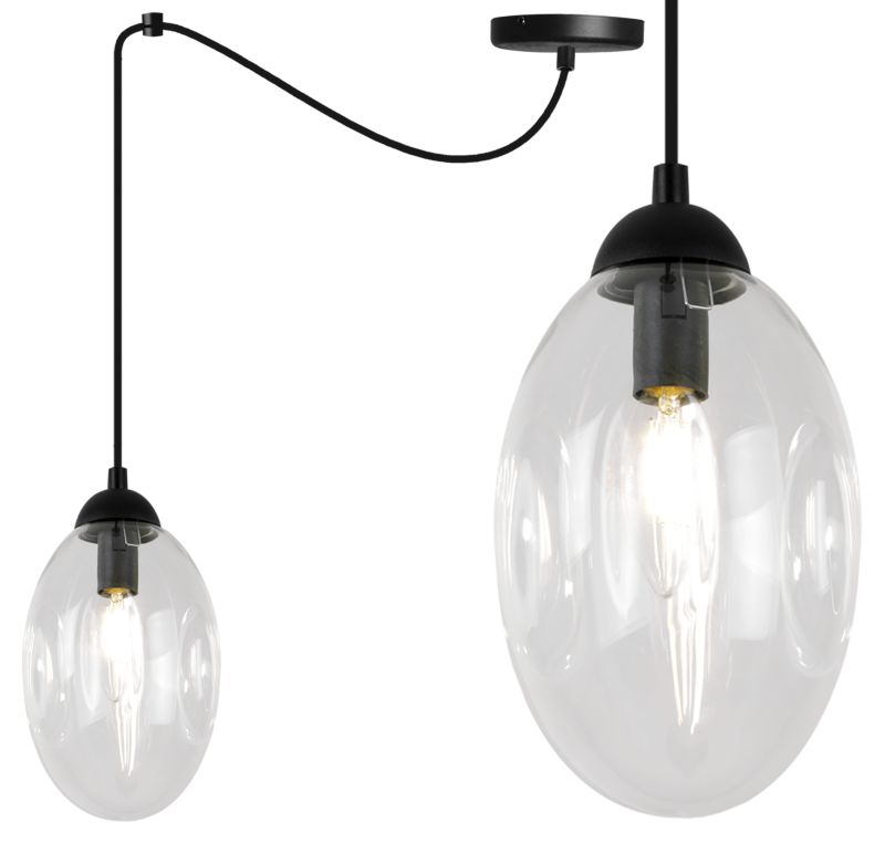 Lampa sufitowa wisząca Light Home LH Vigo Spider 1x E14 60W transparent 1szt.