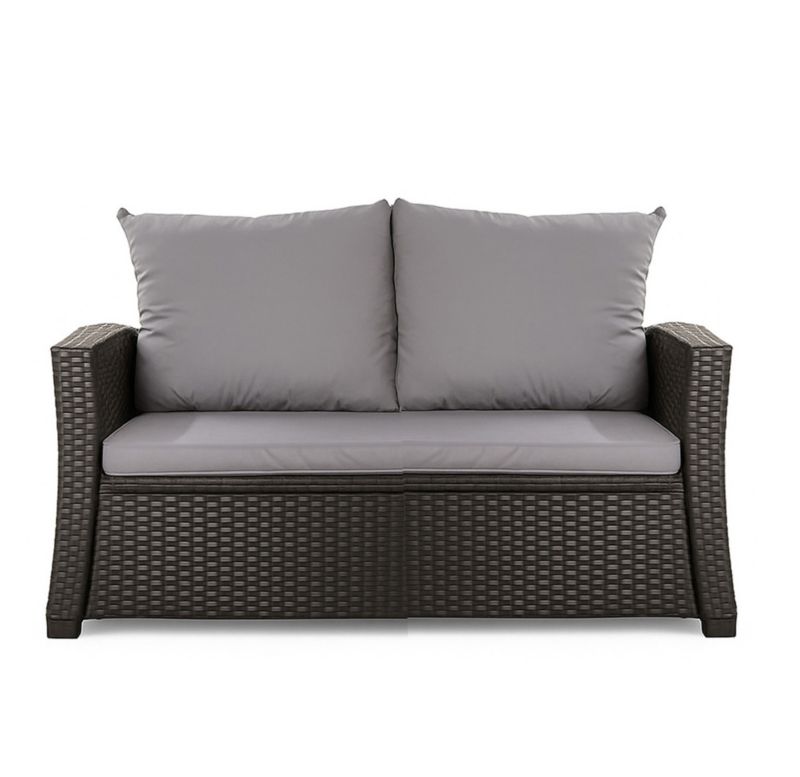 Poduszka ogrodowa na sofę rattanową 3-os, Setgarden, 130x50x50cm Szara Poduszki na meble ogrodowe-Technorattan, Mix, 1szt