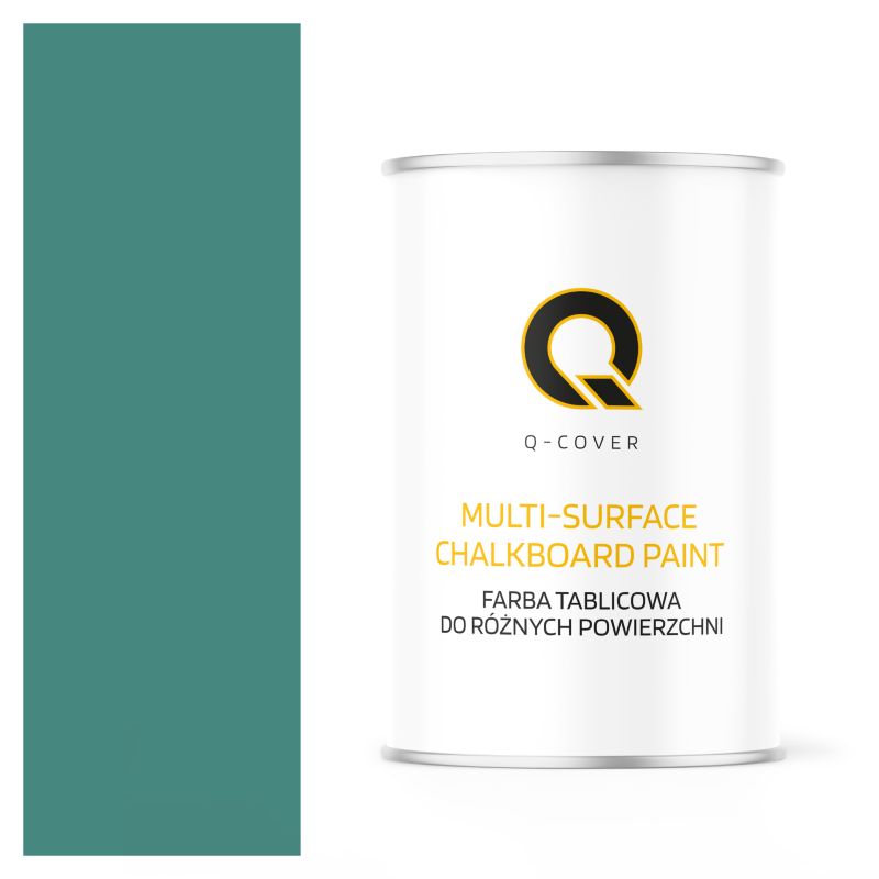 Farba Tablicowa Do Ścian Pisania Kredą Q-Cover Kolor Turkus miętowy RAL6033 Mat 1L