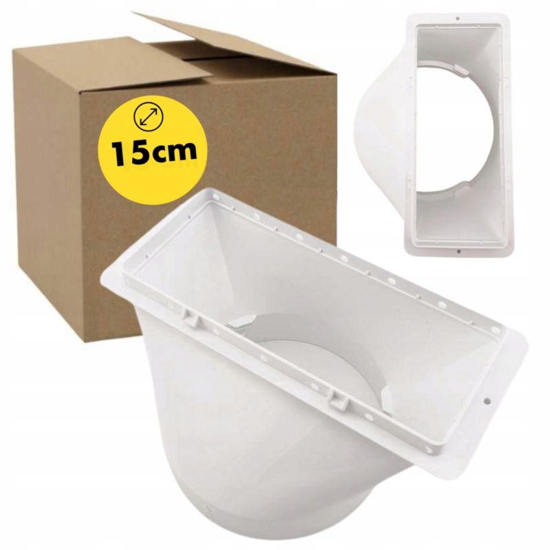 Adapter Mission Air do rury klimatyzatora przenośnego średnica 15cm, prostokątne zakończenie 1 szt