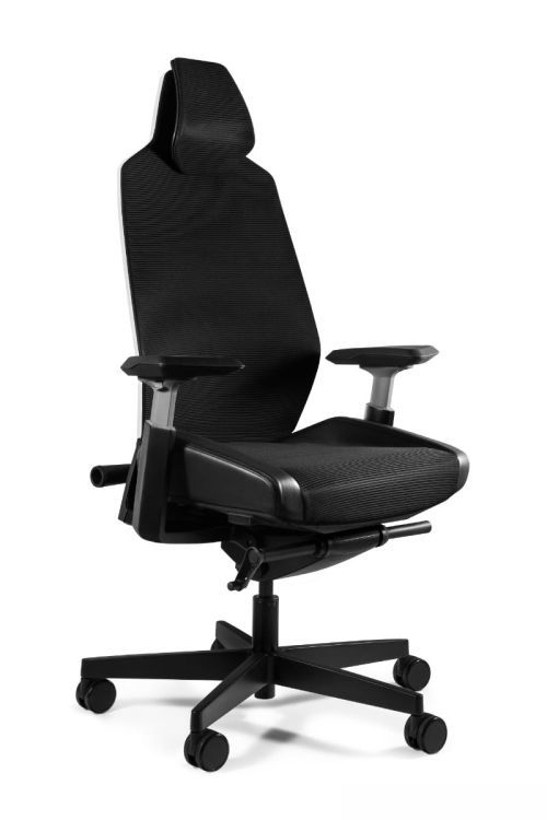 Fotel Unique biurowy RONIN biały/czarny siatka 1 szt