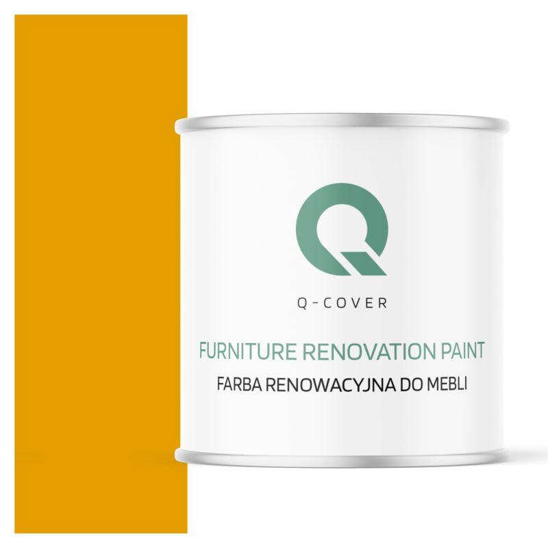 Farba Renowacyjna do Mebli Q-Cover Żółty złoty RAL1004 Satyna 2.5L