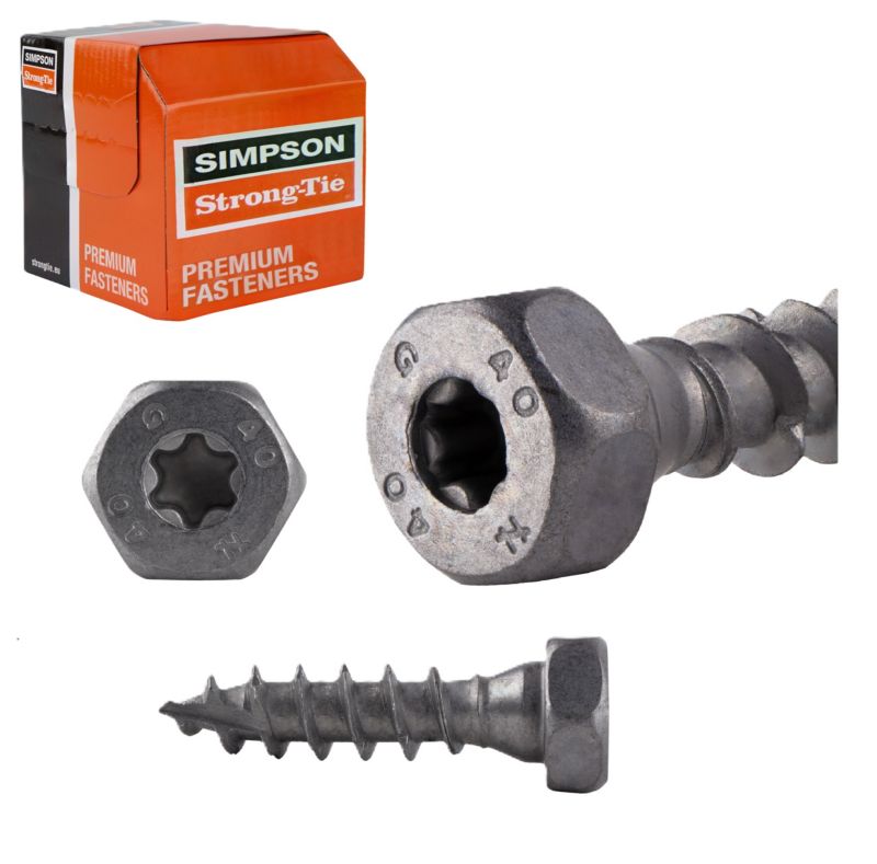 Wkręty do złączy ciesielskich Simpson SSH konstrukcyjne ocynkowane 10,0x40 mm 50szt