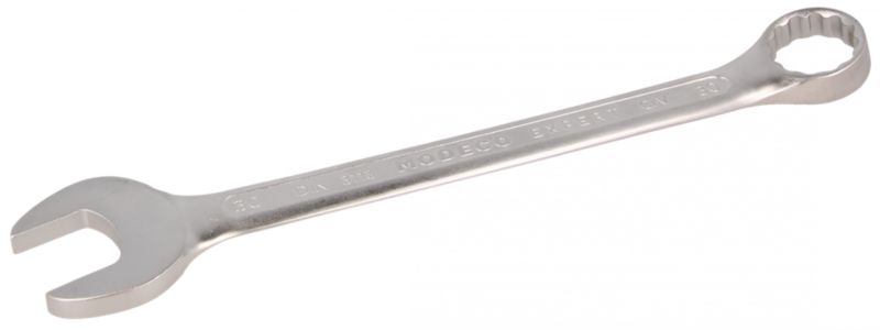 Klucz płasko-oczkowy Modeco Expert 30 mm Cr-V satin - zawieszka plastikowa - 1 szt.