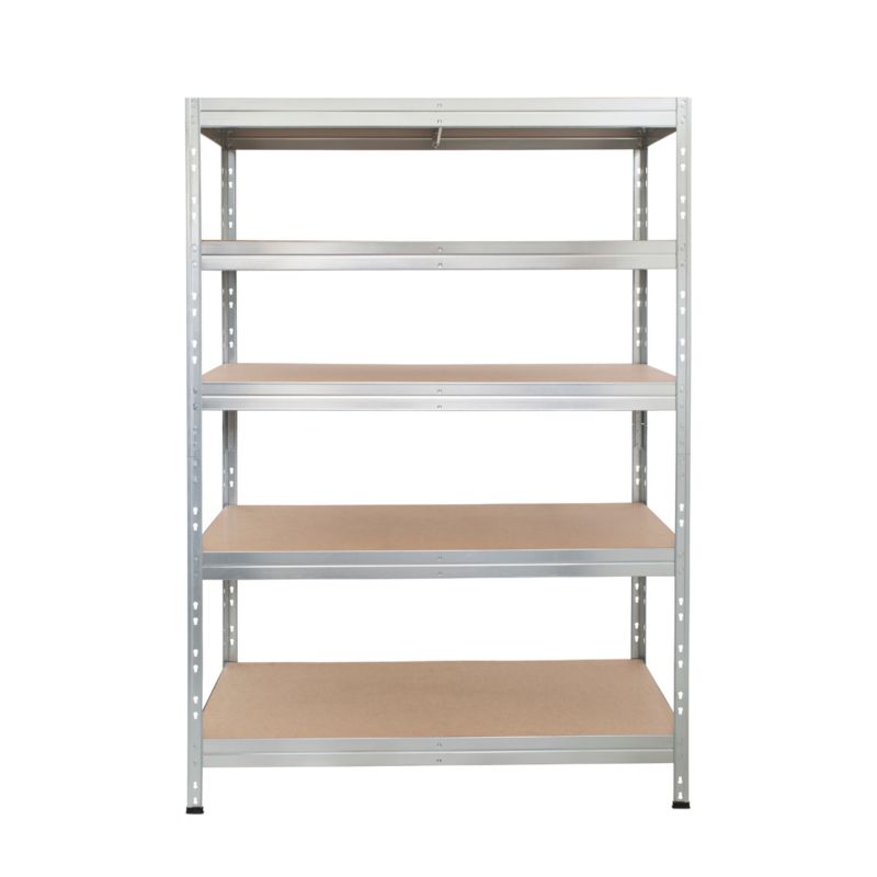 Regał metalowy AR Shelving Rivet z 5 półkami HDF ocynkowany 180x120x45 cm 250 kg 1 szt