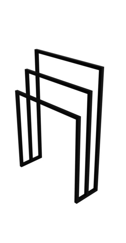 Wieszak stojący LaVita Seram czarny mat stalowy 85x45x20 cm 1 szt.