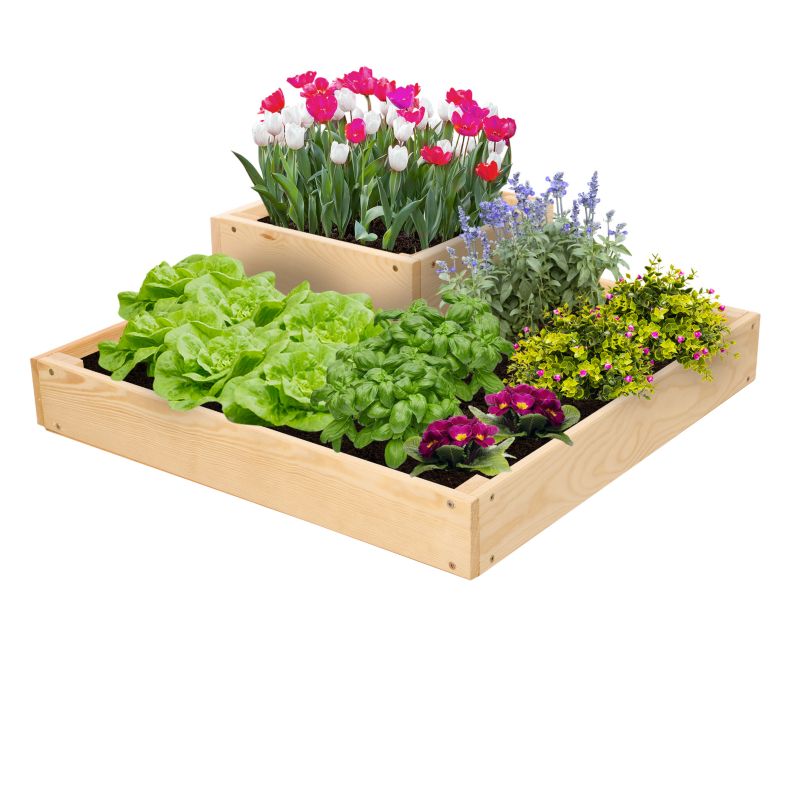 Skrzynia narożna do uprawy MODO24 drewniana 18x60x60 cm 1 szt.