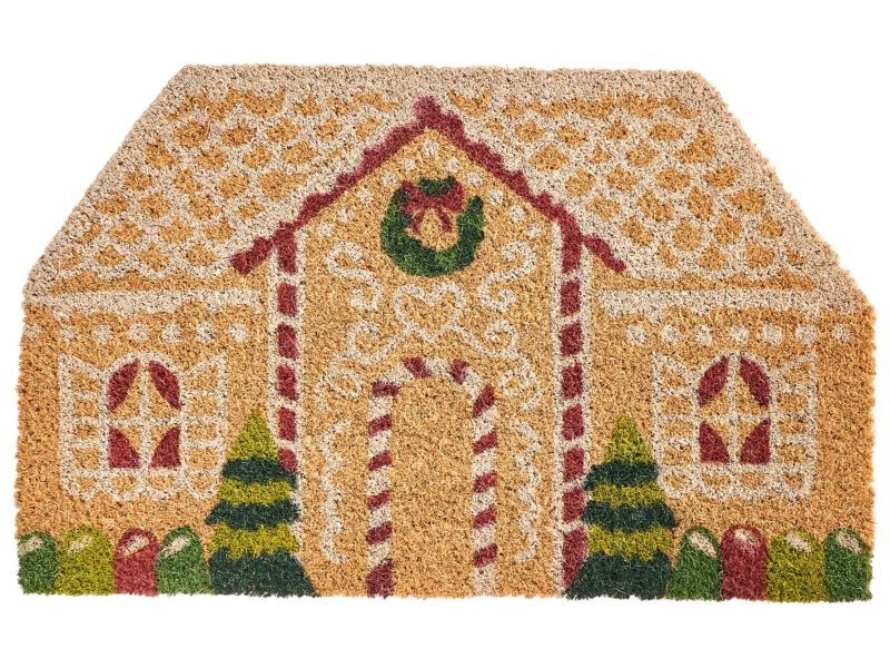 Wycieraczka Selatna Naturalny 50 x 80 cm Wzór świąteczny Włókno kokosowe 1 szt.