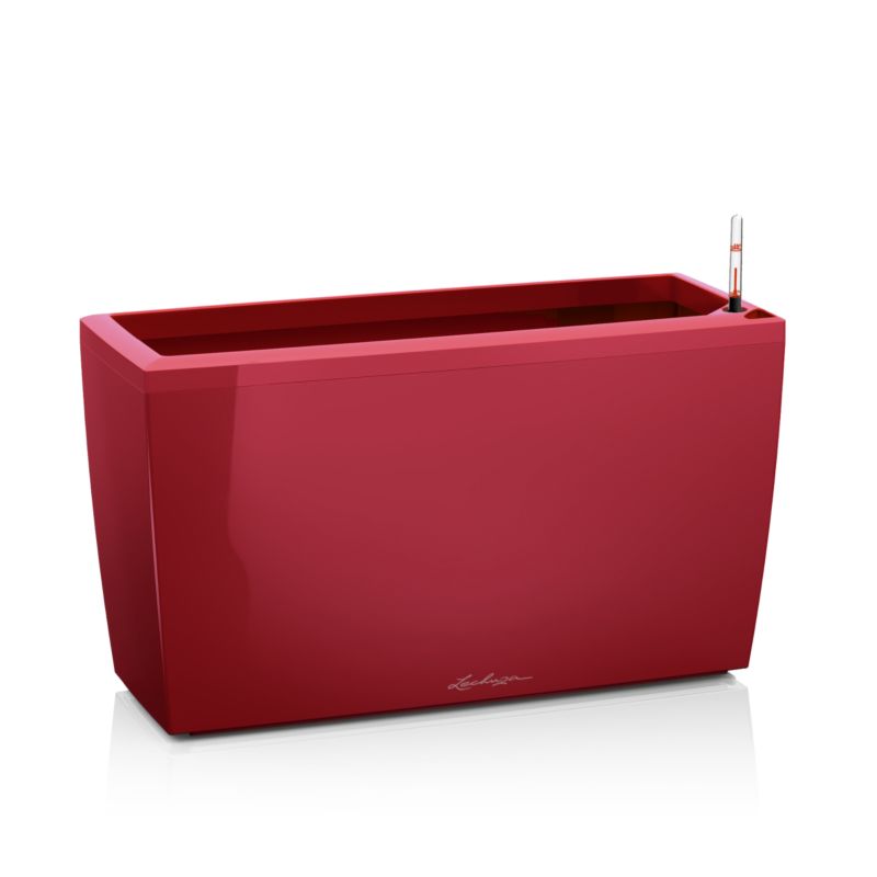 Doniczka Lechuza Do Domu Ogrodu CARARO 75/30/43 Czerwona Połysk 1 szt