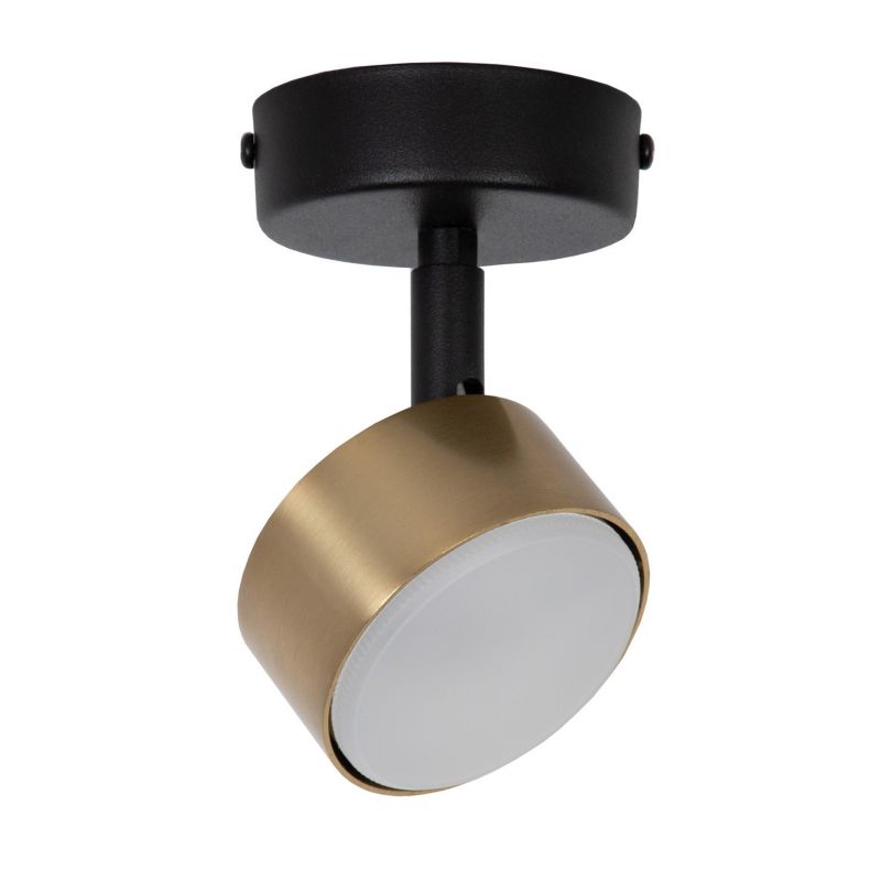 Oprawa sufitowa Sigma Lighting Nemo czarno-złoty szczotkowany 1 x GX53 x IP20 wym: 15 x 8 x 9 cm - 1 szt.