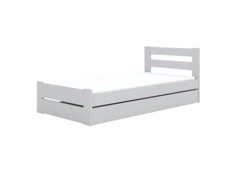 Łóżko Kocot Kids dziecięce EMIL 180x90 z szufladą białe 1 szt.