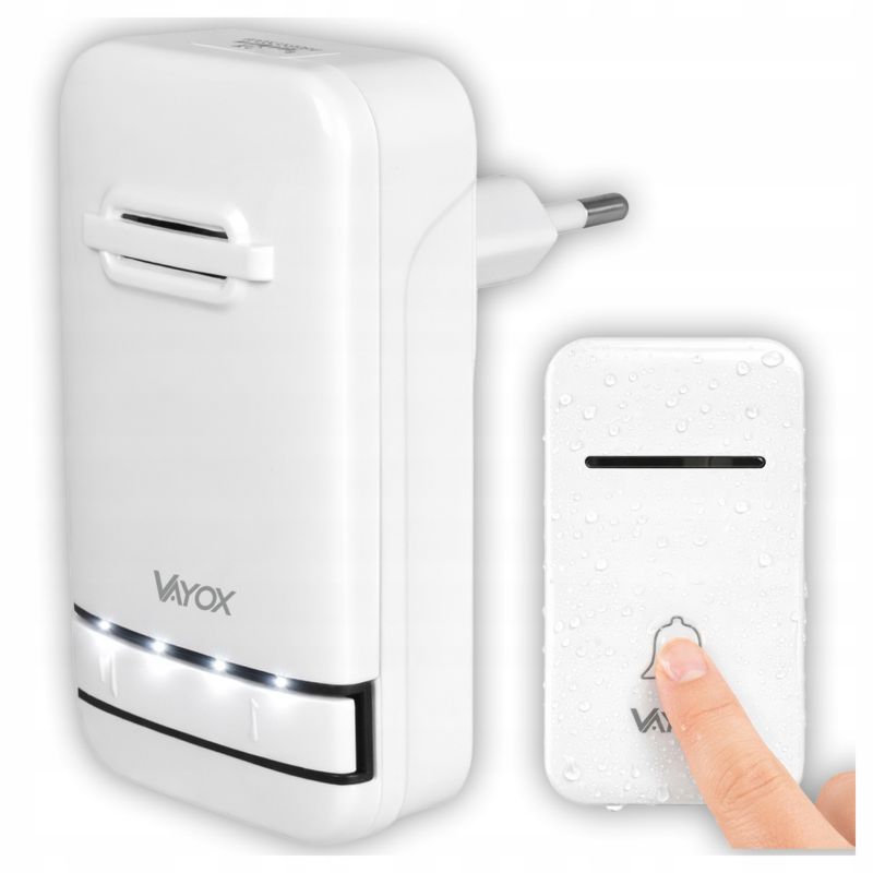 Dzwonek bezprzewodowy Vayox VA0240 kinetyczny bezbateryjny 1 szt.