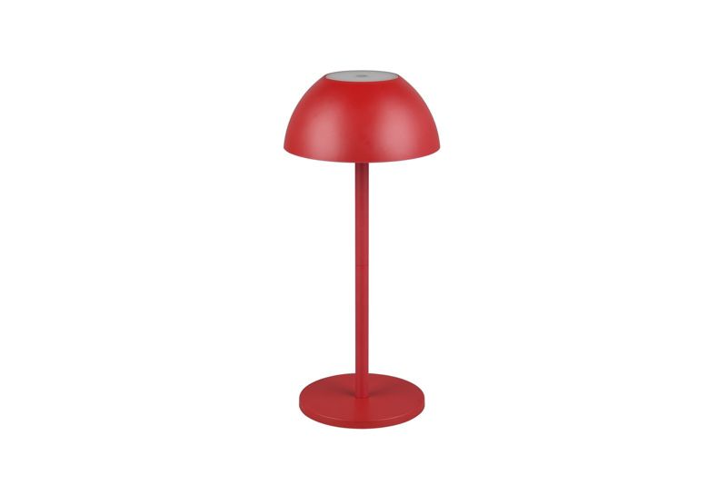 Lampa stołowa RL Ricardo czerwona LED 2W 3000K 240lm akumulator IP54 wym: 30 x 13.5 x 13.5 cm tworzywo sztuczne - 1 szt.
