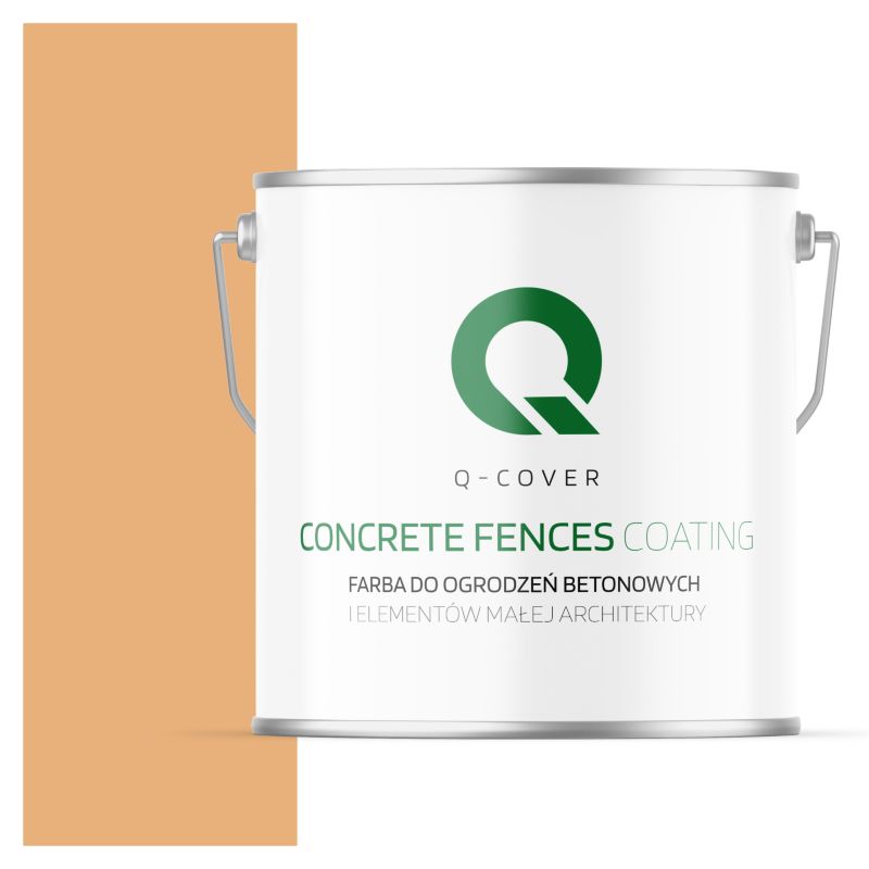 Farba do Ogrodzeń i Płotów Betonowych Q-Cover Brzoskwiniowy F585 5L