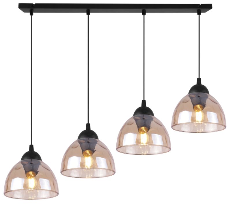 Lampa sufitowa wisząca Light Home LH Venice 4x E27 60W klosz miodowy 1szt.