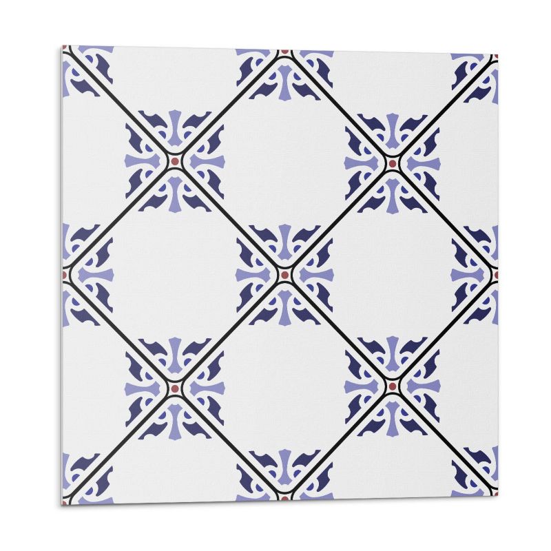 Kafelki samoprzylepne Wallfluent 50x50 cm Motyw Roślinny w Grafice 4 szt.