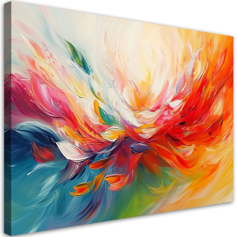 Obraz na płótnie Feeby Ekspresja Kolorów Abstrakcja 90x60cm 1szt