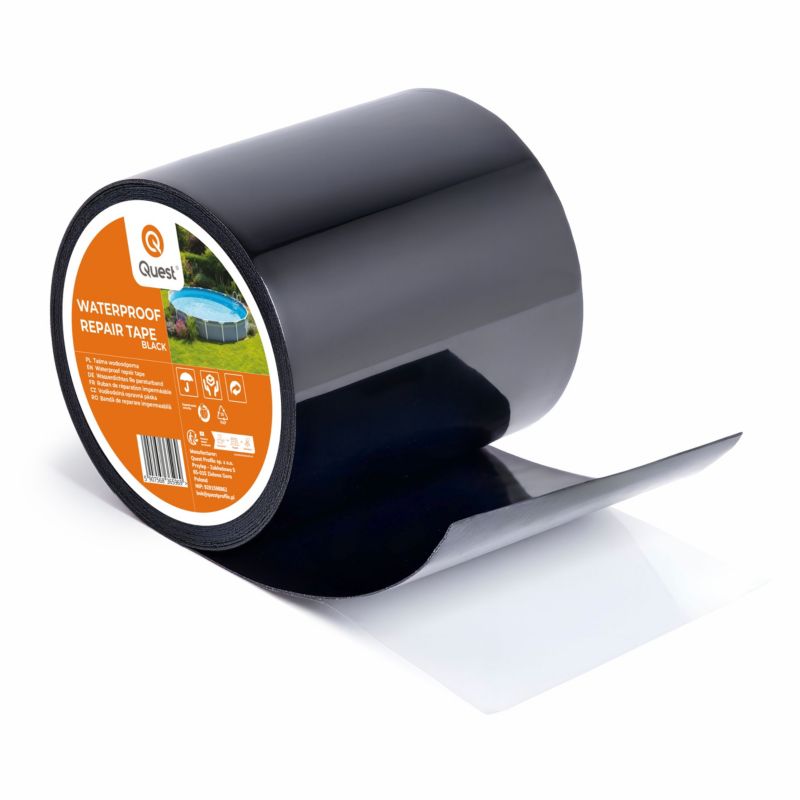 Uszczelniająca tasma butylowa QUEST mocna taśma naprawcza, 100mm/3m, czarny, 1 szt.
