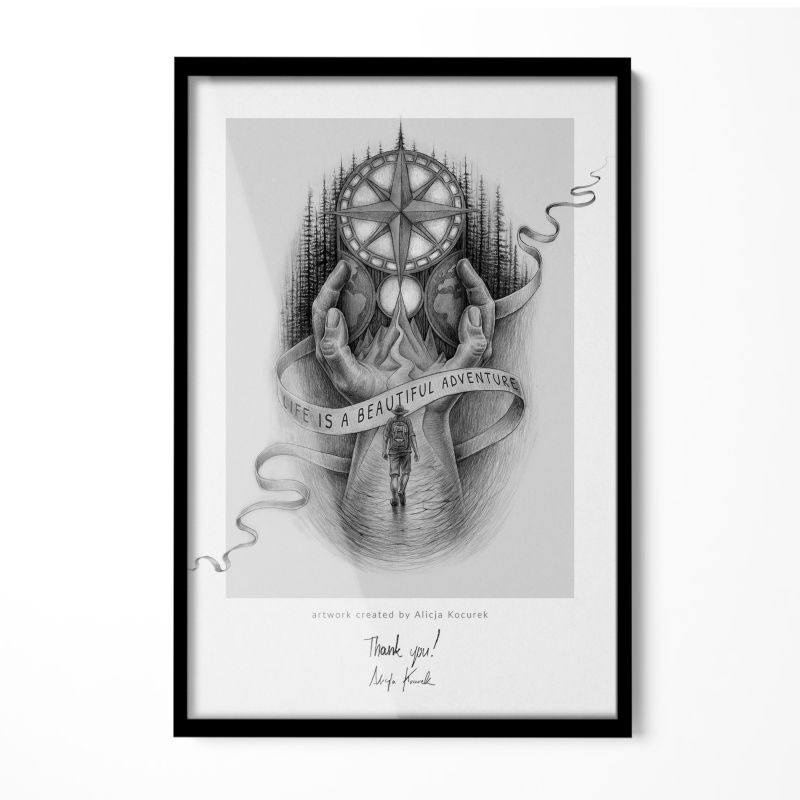 Ładna Ramka Na Zdjęcia Tulup 40x60 cm Czarna 1 szt.