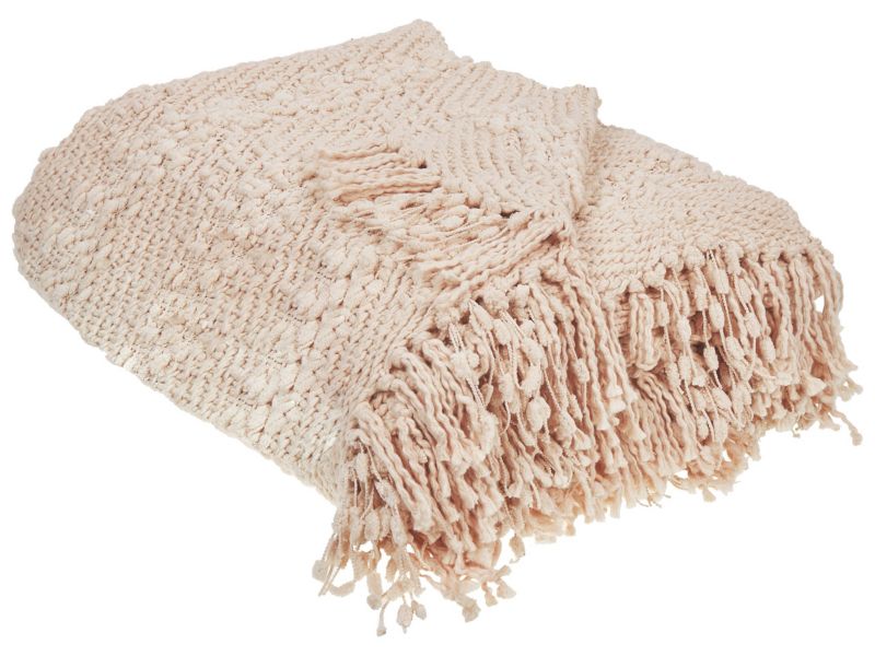 Koc Vella Bawełna 200 x 220 cm Pastelowy róż 1 szt.