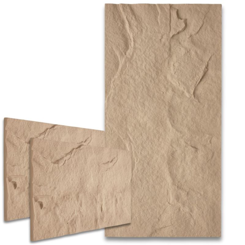 Panel Ścienny sztuka 3D Pustynny Kamień Beżowy - 1szt.