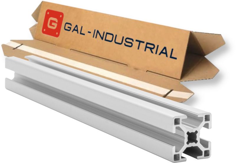 PROFIL KONSTRUKCYJNY ALUMINIOWY GAL-INDUSTRIAL 30x30 otwór 8mm DŁ. 360cm + Cięcie na wymiar 1 szt.