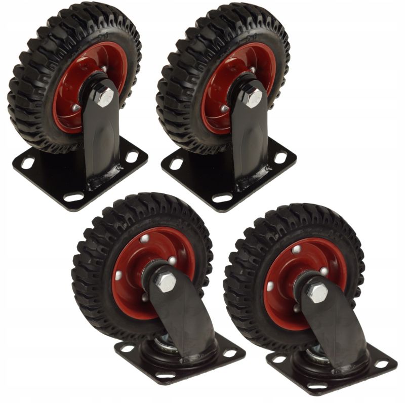 Zestaw Kółek FEINZ 4 Koła 160X45Mm Do Wózka 450Kg Obrotowy Skrętny 4 szt.