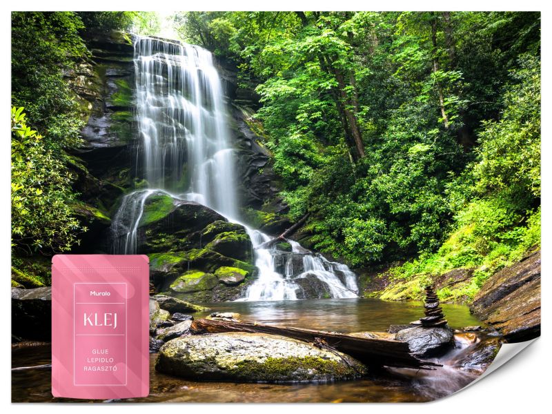 Fototapeta Muralo Wodospad w Dżungli 350x256 cm 1szt.