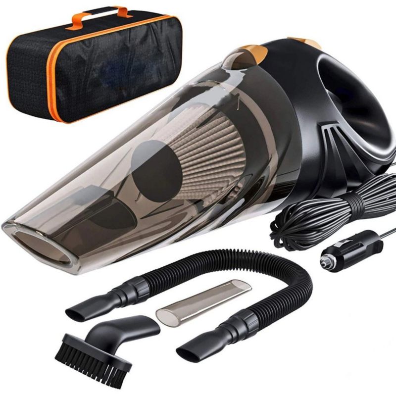 Odkurzacz samochodowy Caray kompaktowy 120W z filtrem HEPA i końcówkami 1szt