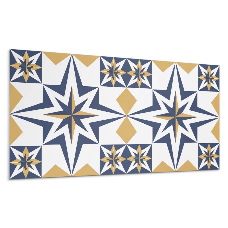 Kafelki samoprzylepne Wallfluent 40x20 cm Kwantowe gwiazdy w geometrycznych formach 10 szt.