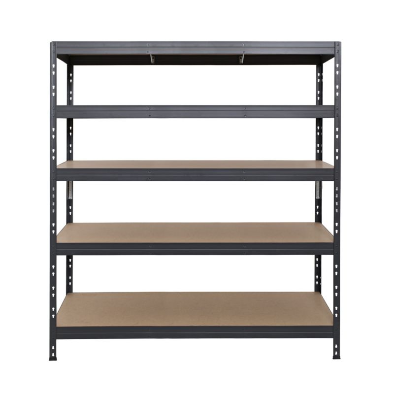Regał metalowy AR Shelving Rivet z 5 półkami HDF antracytowoszary 180x150x45 cm 250 kg 1 szt