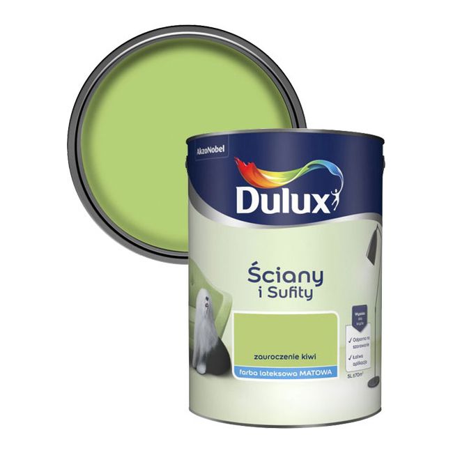 Farba Dulux Ściany i Sufity zauroczenie kiwi 5 l