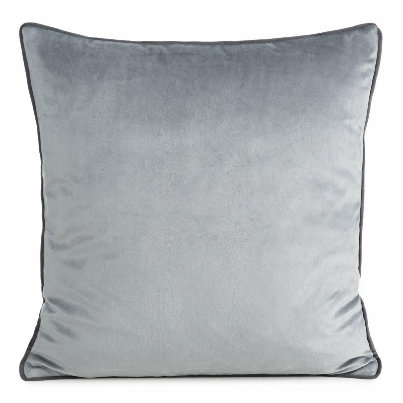 Poszewka Gaja 2 Eurofirany dekoracyjna na poduszkę 60x60 cm Srebrna Velvet 1 szt.