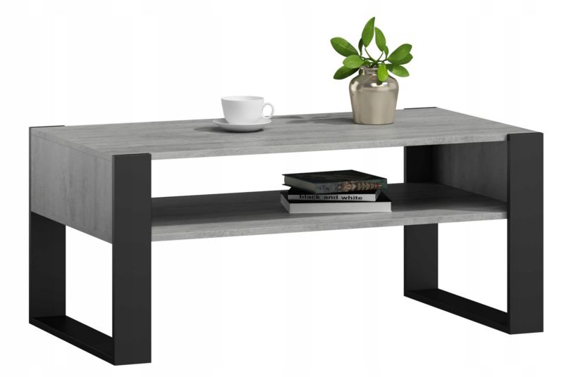 Ława Matkam stolik KAJA 120 cm Per beton-czarny 1 szt.