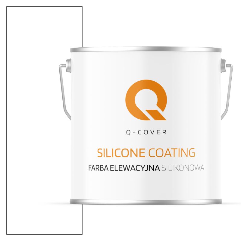 Farba Elewacyjna Silikonowa Fasadowa Q-Cover Biały śnieżny F103 5L