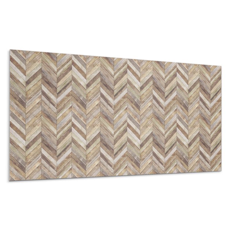 Panel samoprzylepny Wallfluent 100x50 cm Deski w jodełkę na stylowym tle 1 szt.