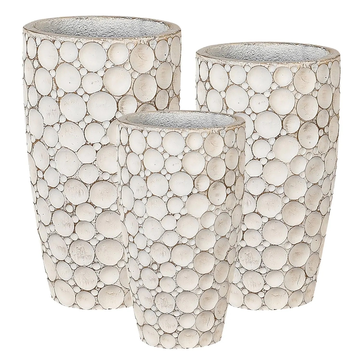 Donice Sien beżowe komplet 3 szt.