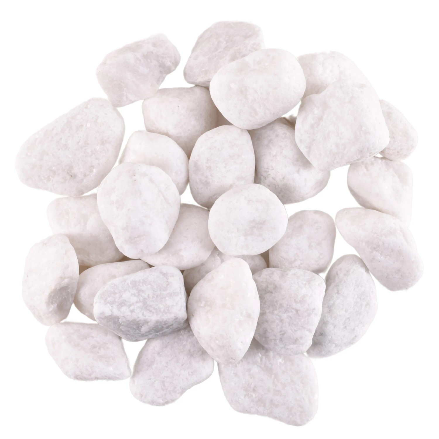 Kamenie dekoracyjne marmur białe 20-40 mm - 900 g