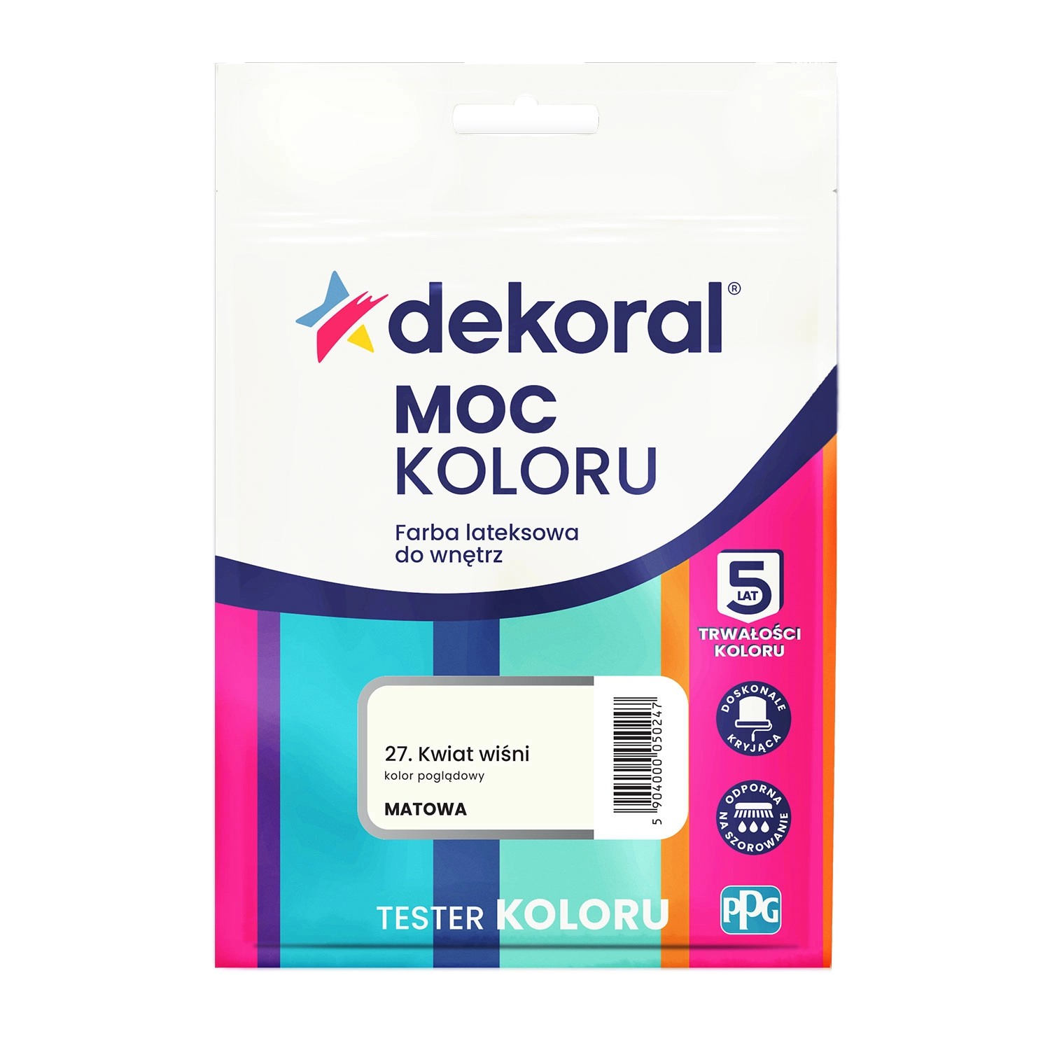 Tester farby Dekoral Moc Koloru kwiat wiśni 40 ml