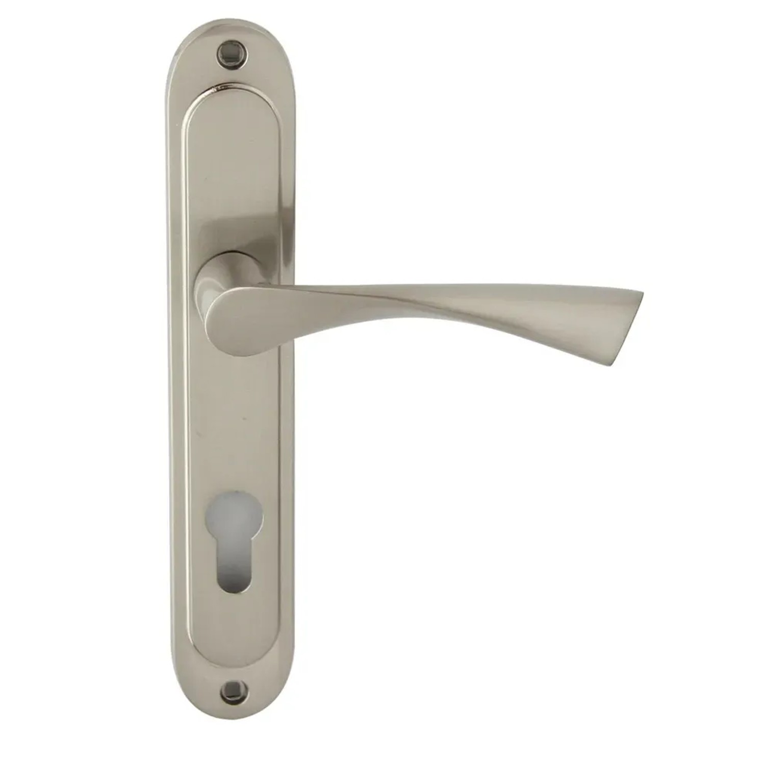 Domino Klamka Romana szyld na wkładkę nikiel