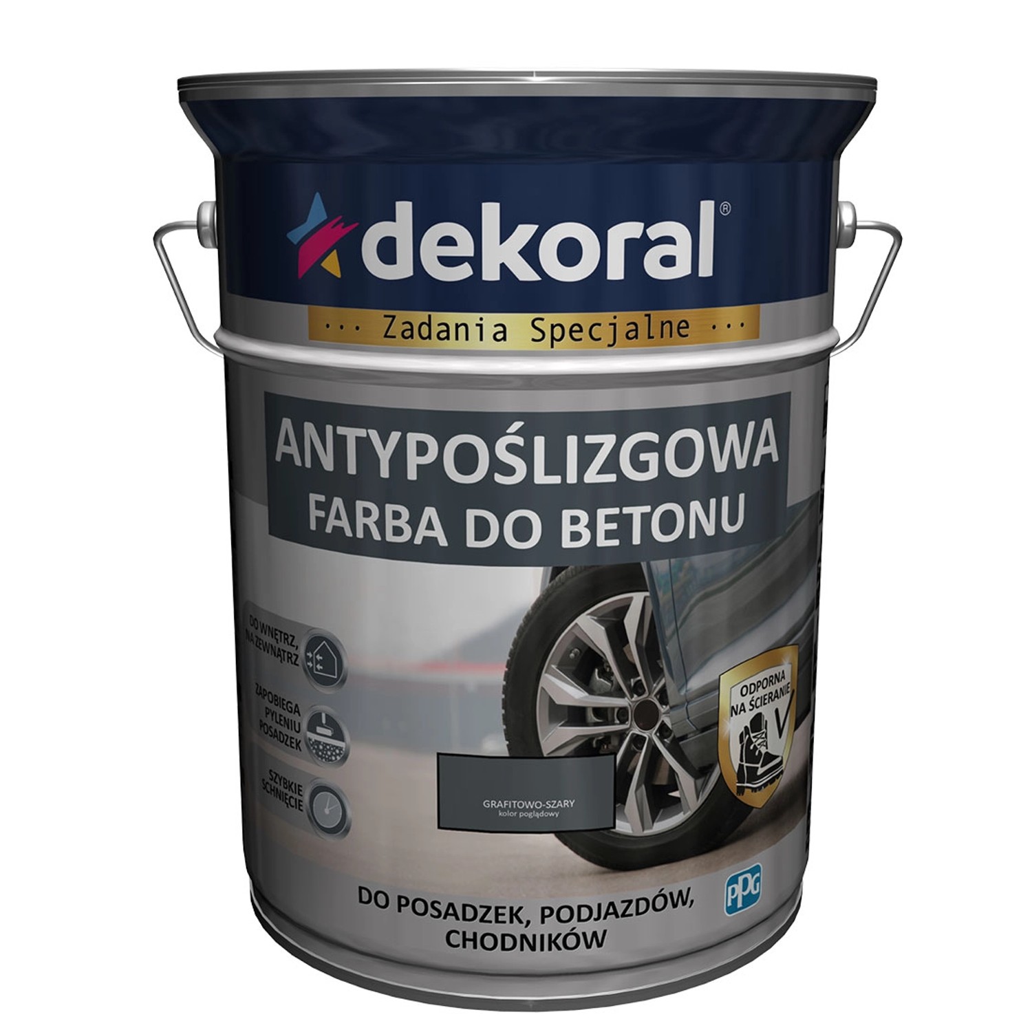 Dekoral Farba do betonu 5l grafitowo-szara