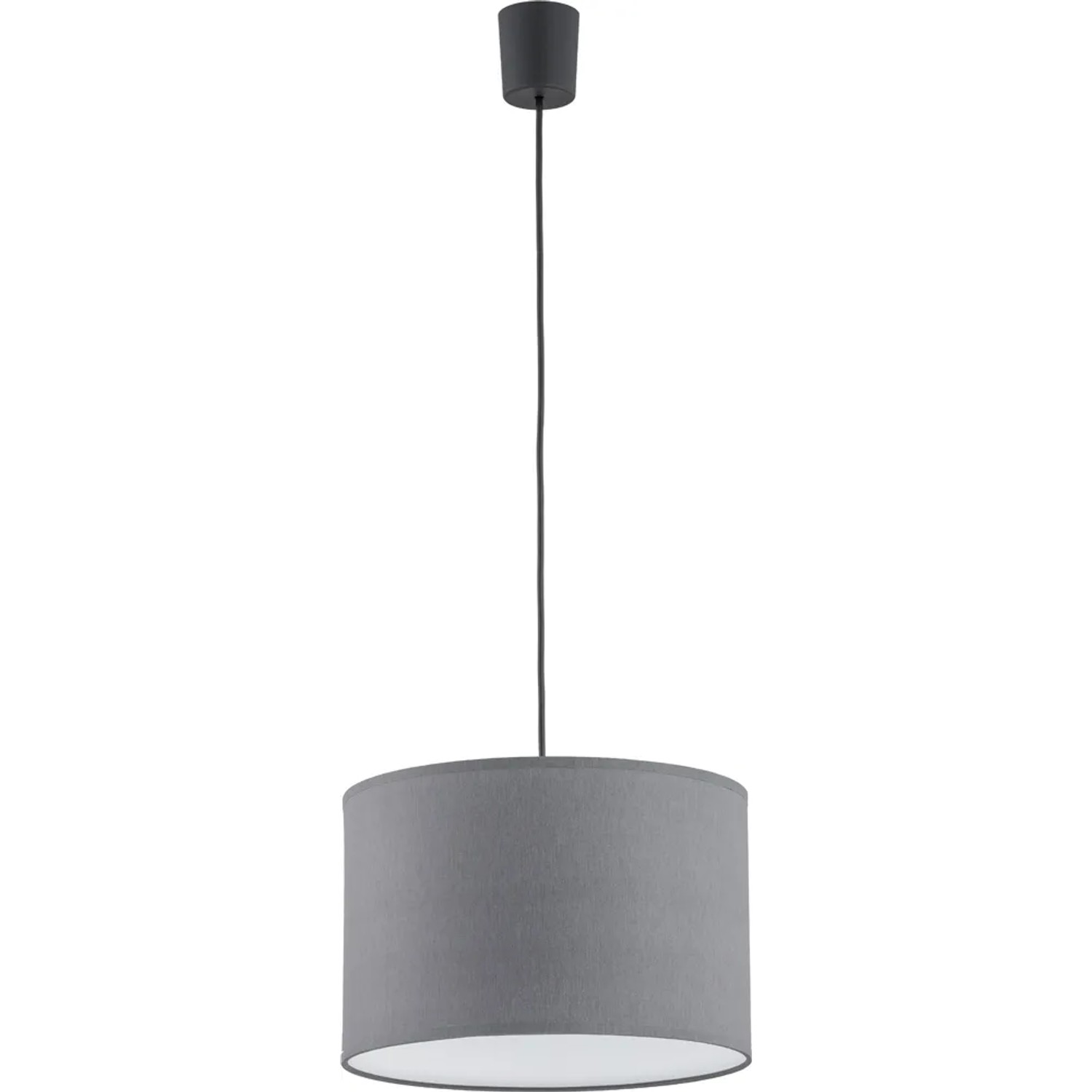 TK Lighting Lampa wisząca RONDO śr. 30 cm szara E27