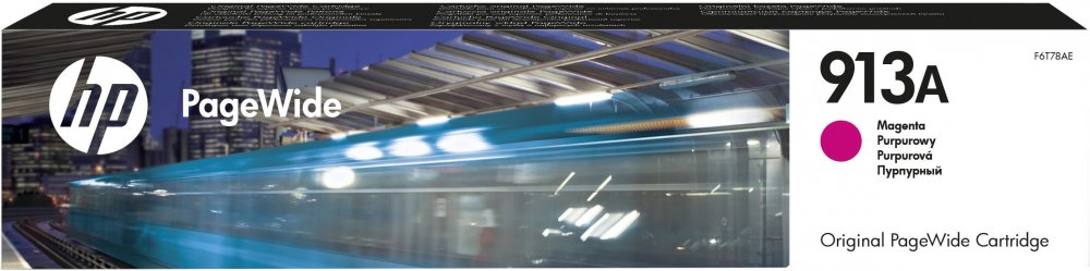 Tusz HP 913A (F6T78AE), 35.5ml, magneta (purpurowy)