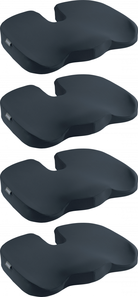 4x Ortopedyczna poduszka na krzesło Leitz Ergo Cosy, 355x75x455mm, szary