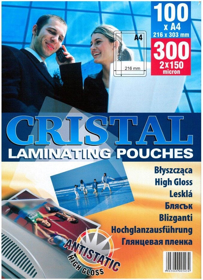Folia do laminowania Argo, 216x303mm, A4, 2x150 μm, antystatyczna, 100 sztuk