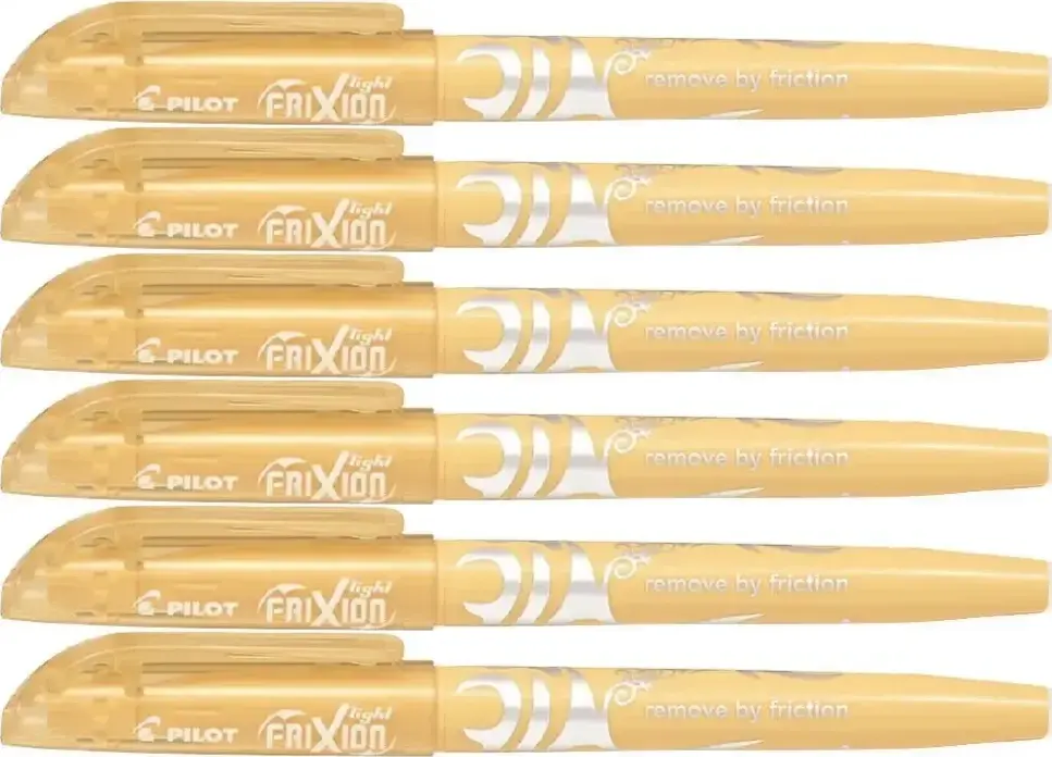 6x Zakreślacz wymazywalny Pilot, Frixion Light Soft, ścięta, 4mm, pomarańczowy pastelowy