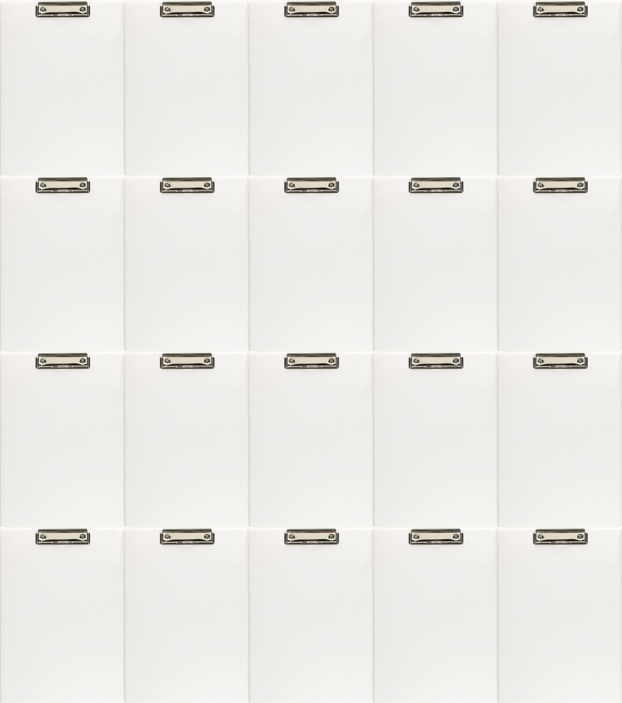 20x Clipboard Biurfol, A4, biały