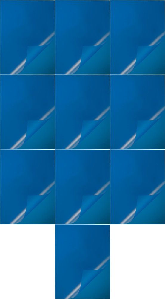 10x Okładka do grzbietów wsuwanych Durable, A4, do 100 kartek, niebieski