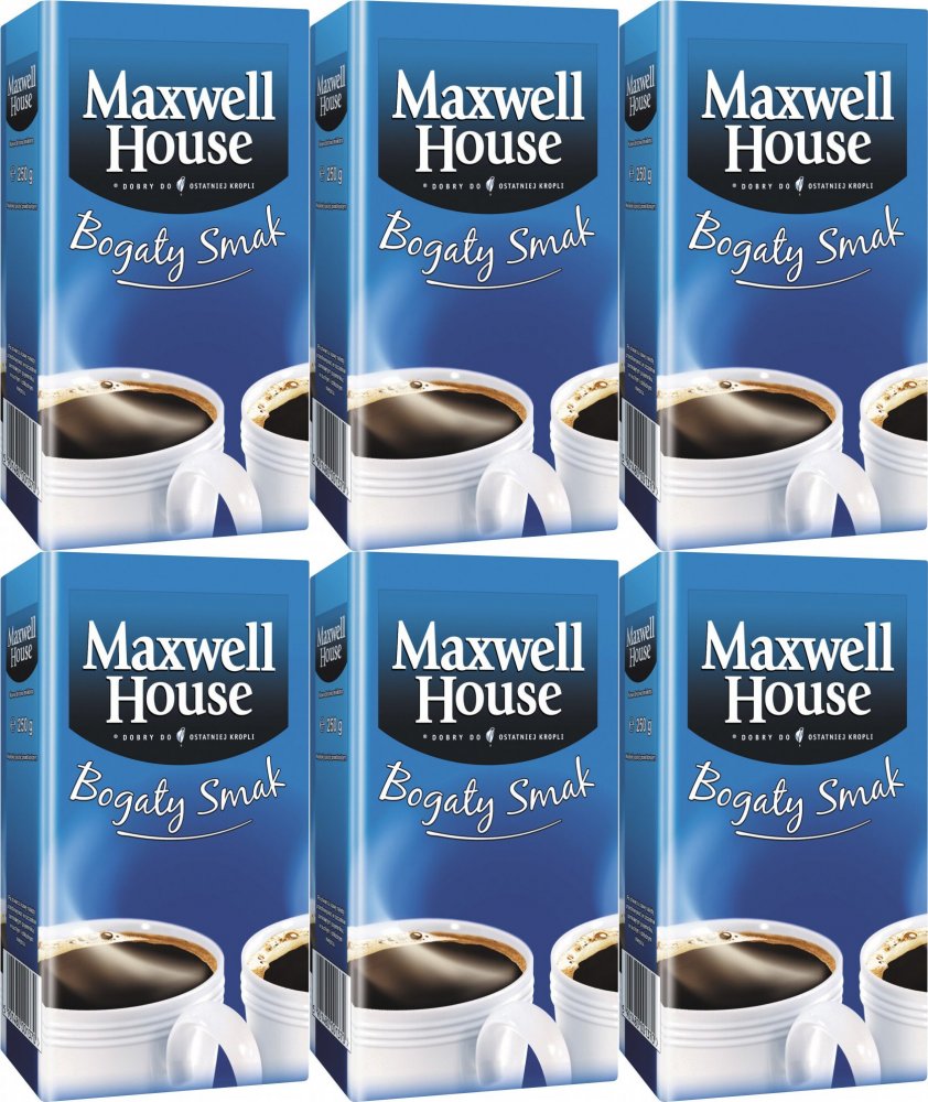 6x Kawa mielona Maxwell House, 250g